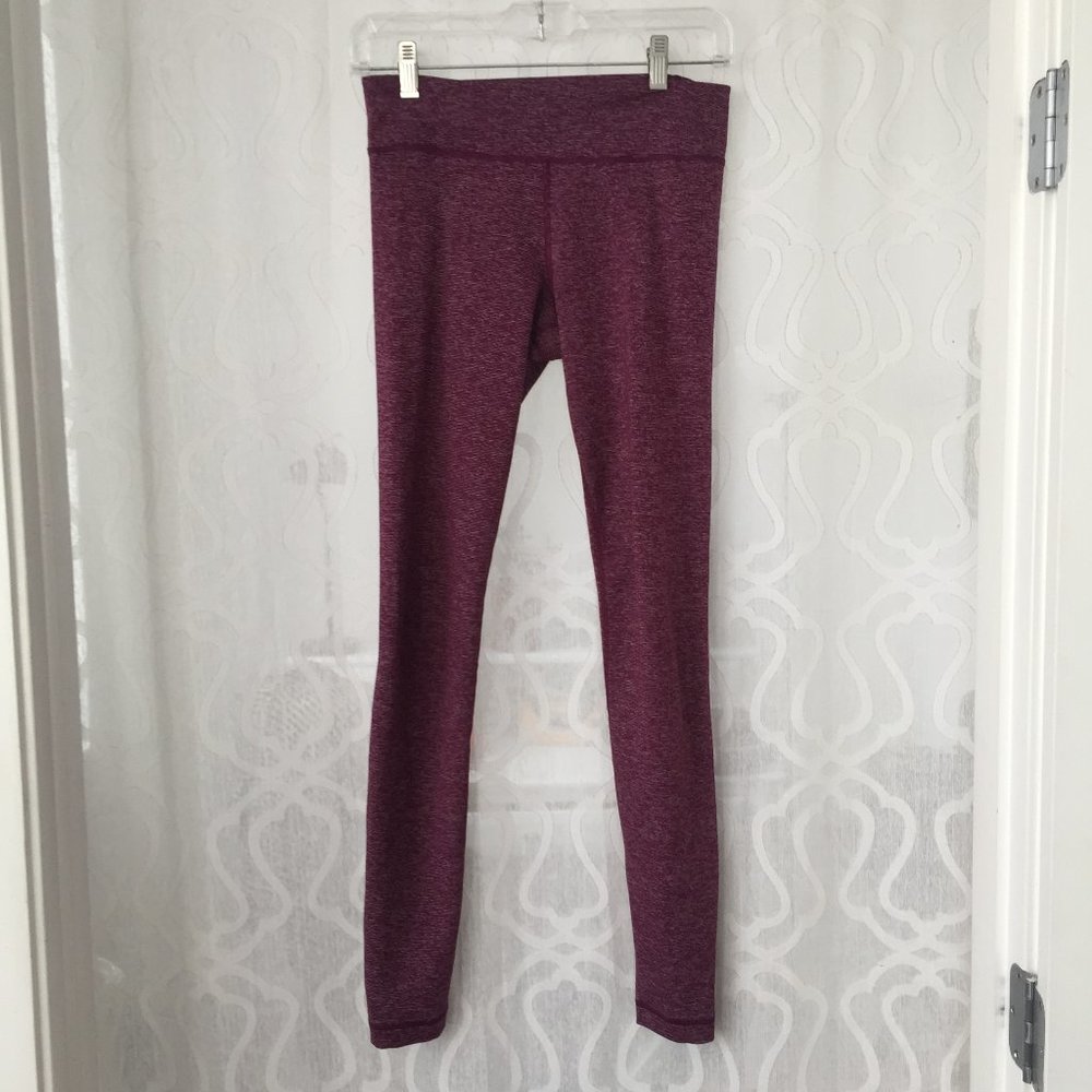 Under Armour Textured Purple Full Length Leggings